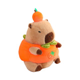 Plush Capybara 11.81" Couch Unique Capybara Doll for Adults Teens Girls Boys persimmon