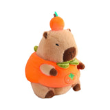 Plush Capybara 11.81" Couch Unique Capybara Doll for Adults Teens Girls Boys persimmon