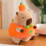 Plush Capybara 11.81" Couch Unique Capybara Doll for Adults Teens Girls Boys persimmon