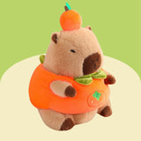 Plush Capybara 11.81" Couch Unique Capybara Doll for Adults Teens Girls Boys persimmon