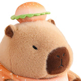 Plush Capybara 11.81" Couch Unique Capybara Doll for Adults Teens Girls Boys hamburger