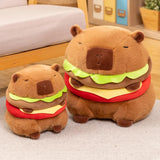 Hamburger Plush Toys Funny Toy Neck Cushion Soft Creative Animal Stuffed Toy 35cm