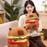 Hamburger Plush Toys Funny Toy Neck Cushion Soft Creative Animal Stuffed Toy 35cm