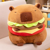 Hamburger Plush Toys Funny Toy Neck Cushion Soft Creative Animal Stuffed Toy 35cm