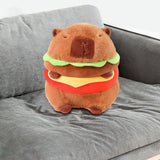 Hamburger Plush Toys Funny Toy Neck Cushion Soft Creative Animal Stuffed Toy 35cm