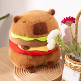 Hamburger Plush Toys Funny Toy Neck Cushion Soft Creative Animal Stuffed Toy 35cm