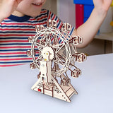 DIY Wooden Wheel Kits 3D Wooden Puzzle for Teens Boys and Girls Gifts