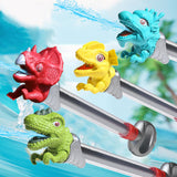 Dinosaur Squirt Pool Seaside Outdoor Games for Boys Girls Kids Ages 3+ tyrannosaurus green