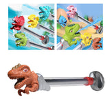 Dinosaur Squirt Pool Seaside Outdoor Games for Boys Girls Kids Ages 3+ tyrannosaurus brown