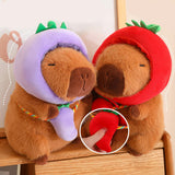 Cute Capybara Stuffed Animal Collectible Capybara Plush Toy for Gifts Family pumpkin 28cm