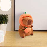 Cute Capybara Stuffed Animal Collectible Capybara Plush Toy for Gifts Family pumpkin 28cm