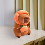 Cute Capybara Stuffed Animal Collectible Capybara Plush Toy for Gifts Family pumpkin 40cm