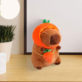 Cute Capybara Stuffed Animal Collectible Capybara Plush Toy for Gifts Family carrot 28cm