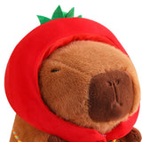 Cute Capybara Stuffed Animal Collectible Capybara Plush Toy for Gifts Family chili 28cm