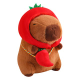 Cute Capybara Stuffed Animal Collectible Capybara Plush Toy for Gifts Family chili 40cm