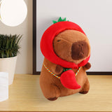 Cute Capybara Stuffed Animal Collectible Capybara Plush Toy for Gifts Family chili 40cm