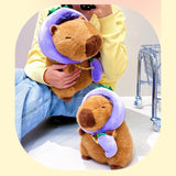 Cute Capybara Stuffed Animal Collectible Capybara Plush Toy for Gifts Family eggplant 28cm