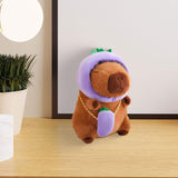 Cute Capybara Stuffed Animal Collectible Capybara Plush Toy for Gifts Family eggplant 28cm