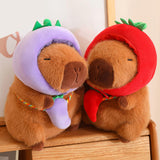 Cute Capybara Stuffed Animal Collectible Capybara Plush Toy for Gifts Family eggplant 40cm