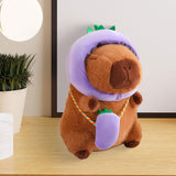 Cute Capybara Stuffed Animal Collectible Capybara Plush Toy for Gifts Family eggplant 40cm