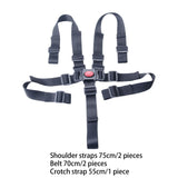 5 Point Baby Harness Strap Universal Children Kids Portable High Chair Strap