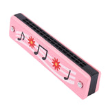 Musical Instrument Play Toy Cartoon Mouth Organ for Family Activity Beginner Pink