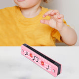 Musical Instrument Play Toy Cartoon Mouth Organ for Family Activity Beginner Pink