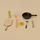 8 Pieces Mini House Kitchen Accessories Set Modern for Christmas Indoor Home