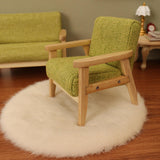 Dollhouse Wooden Chair with Cat 1:12 Dollhouse Rug for Micro Landscape Decor