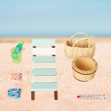 11x 1/12 Dollhouse Beach Chair Miniature Lightweight Dollhouse Furniture Set