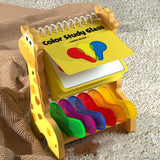 Color Board Training Toy Develop Intelligence Exercising Color Paddle