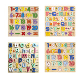 Wooden Peg Puzzles Wooden Scratching Board for Toddlers 2 3 4 Years Old Kids regular numbers