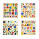 Wooden Peg Puzzles Wooden Scratching Board for Toddlers 2 3 4 Years Old Kids regular numbers