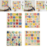 Wooden Peg Puzzles Wooden Scratching Board for Toddlers 2 3 4 Years Old Kids regular numbers