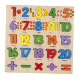 Wooden Peg Puzzles Wooden Scratching Board for Toddlers 2 3 4 Years Old Kids regular numbers