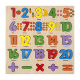 Wooden Peg Puzzles Wooden Scratching Board for Toddlers 2 3 4 Years Old Kids regular numbers