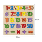 Wooden Peg Puzzles Wooden Scratching Board for Toddlers 2 3 4 Years Old Kids regular numbers