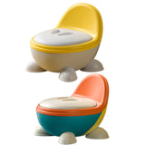 Potty Trainer Toilet Stable Easy to Empty and Clean for Kids Ages 1-3 Years yellow gray