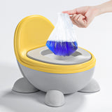 Potty Trainer Toilet Stable Easy to Empty and Clean for Kids Ages 1-3 Years yellow gray