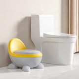 Potty Trainer Toilet Stable Easy to Empty and Clean for Kids Ages 1-3 Years yellow gray