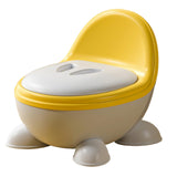 Potty Trainer Toilet Stable Easy to Empty and Clean for Kids Ages 1-3 Years yellow gray