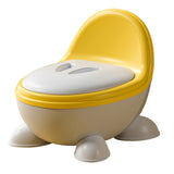 Potty Trainer Toilet Stable Easy to Empty and Clean for Kids Ages 1-3 Years yellow gray