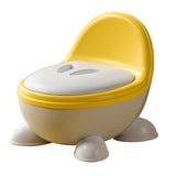 Potty Trainer Toilet Stable Easy to Empty and Clean for Kids Ages 1-3 Years yellow gray