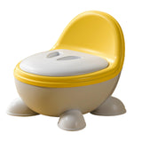 Potty Trainer Toilet Stable Easy to Empty and Clean for Kids Ages 1-3 Years yellow gray