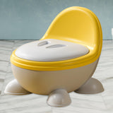 Potty Trainer Toilet Stable Easy to Empty and Clean for Kids Ages 1-3 Years yellow gray