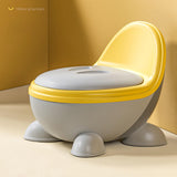 Potty Trainer Toilet Stable Easy to Empty and Clean for Kids Ages 1-3 Years yellow gray