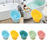 Baby Tub Bucket Portable Baby Shower Bucket for 0-3 Years Old Babies Newborn Blue