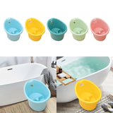 Baby Tub Bucket Portable Baby Shower Bucket for 0-3 Years Old Babies Newborn Blue