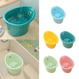 Baby Tub Bucket Portable Baby Shower Bucket for 0-3 Years Old Babies Newborn Blue