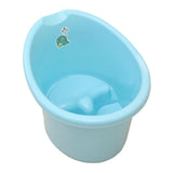 Baby Tub Bucket Portable Baby Shower Bucket for 0-3 Years Old Babies Newborn Blue